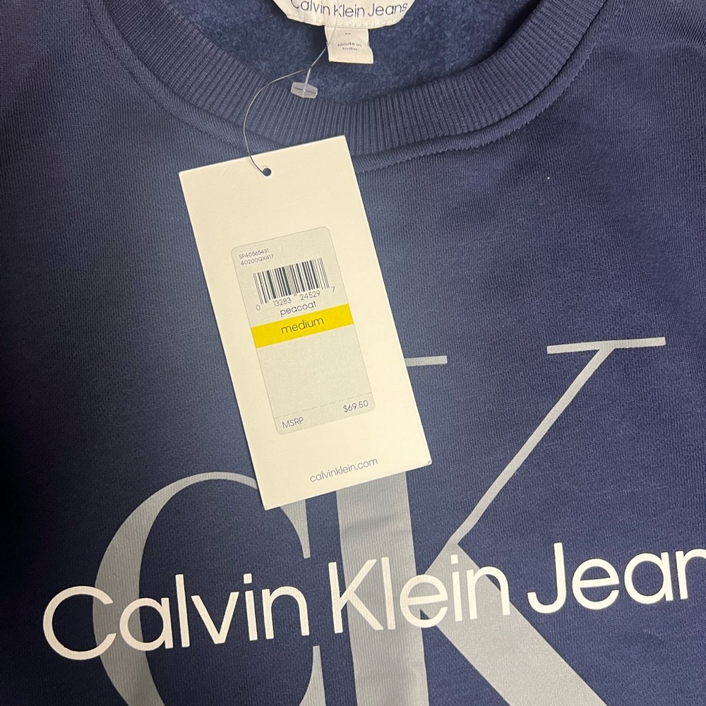 Calvin Klein Collection Blue Logo Sweatshirt